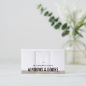 Dubbele deuren, raam- en deurfitter visitekaartje (Staand voorkant)