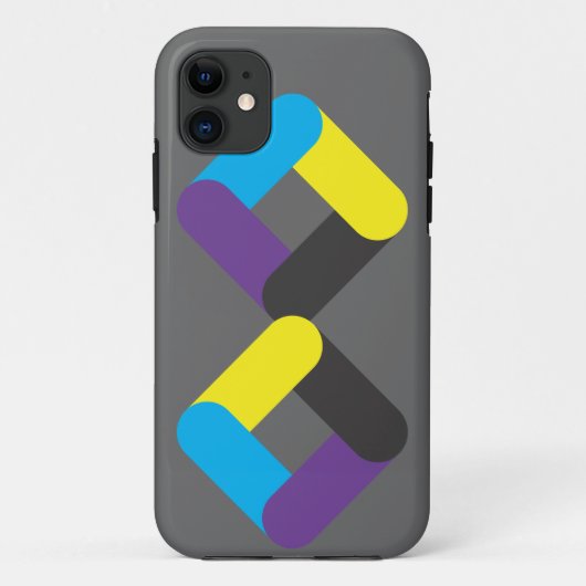 dubbele diamant Case-Mate iPhone case (Achterkant)