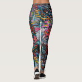 Dubbele draak leggings (Achterkant)