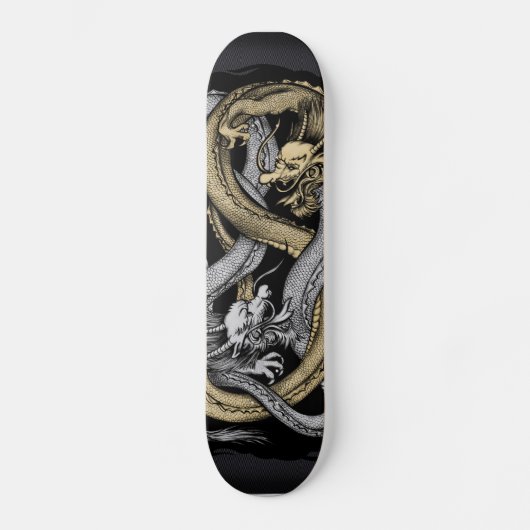 Dubbele dragons, skateboard (Voorkant)