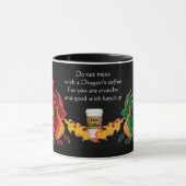 Dubbele drakenkoffie Mok (Midden)
