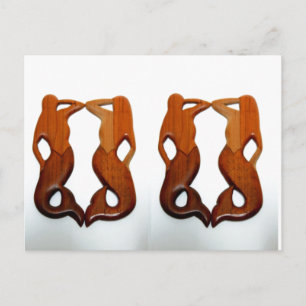 dubbele dubbele zeemeermin briefkaart