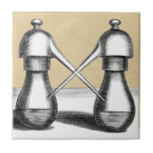 Dubbele Eagle Alchemy Laboratory Flask Tegeltje (Voorkant)