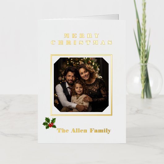 dubbele folie feestdagenkaart (Voorkant)