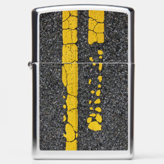 Dubbele gele lijn, beschadigd