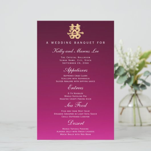 Dubbele geluk | Menu Weddenbank (Staand voorkant)