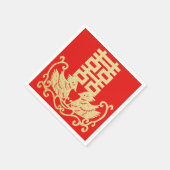 Dubbele geluk servet (Hoek)