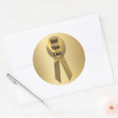 Dubbele gouden lintzegels en Stickers (Envelop)