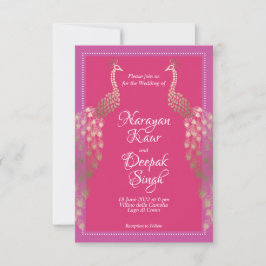 Dubbele gouden pacocks Indiaas Kaart