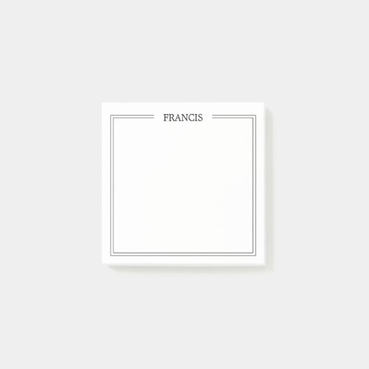 Dubbele grens Aangepaste Post het merkt Post-it® Notes (Voorkant)