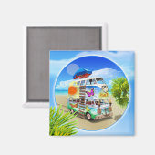 Dubbele Groovy Koelkast Magnet Magneet (Voorkant / Achterkant)