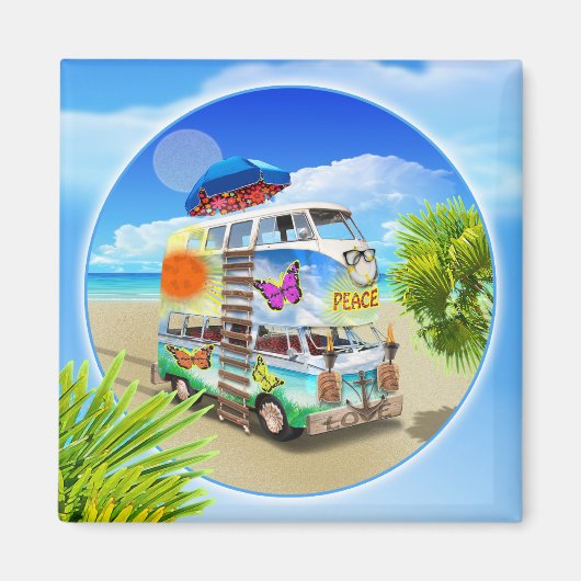 Dubbele Groovy Koelkast Magnet Magneet (Voorkant)