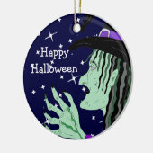 Dubbele Halloween Witches Keepomwille Keramisch Ornament (Links)
