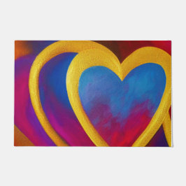 Dubbele hartendeur deurmat