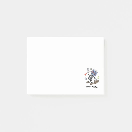 Dubbele helix van de kat post-it® notes (Voorkant)
