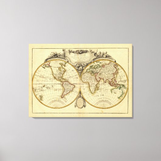Dubbele hemisphere canvas afdruk (Voorkant)