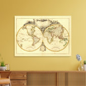 Dubbele hemisphere canvas afdruk (Insitu (Woonkamer))