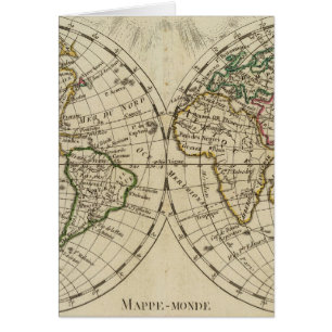 Dubbele hemisphere-kaart