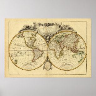 Dubbele hemisphere poster