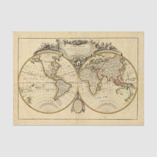 Dubbele hemisphere tissuepapier (Voorkant)