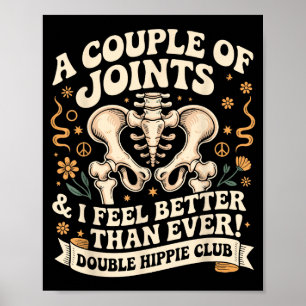 Dubbele heupclubshirt Nieuwe heupvervanging Poster