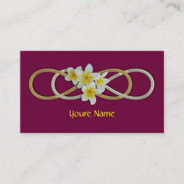 Dubbele Infinity BiColor Frangipani Visitekaartje
