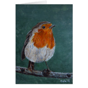 Dubbele kaart Roodborst.