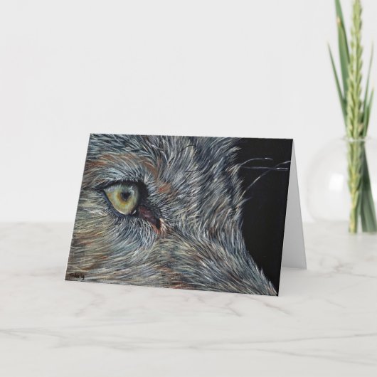 Dubbele kaart wolf (Voorkant)