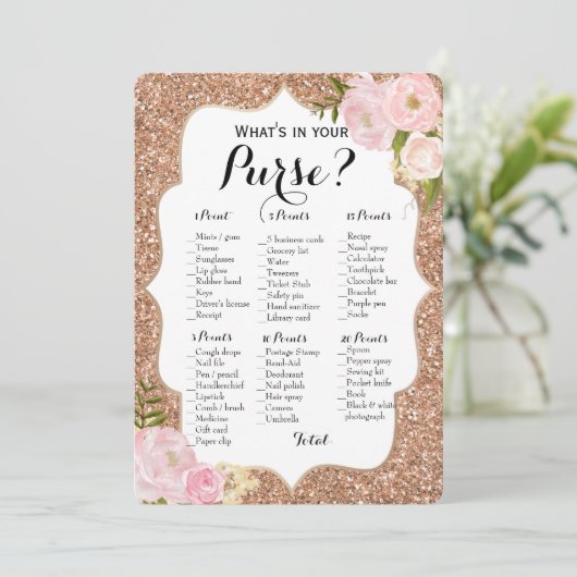 Dubbele kant - 2 Bruidsfeest Spelletjes Tas | Wens Kaart (Staand voorkant)