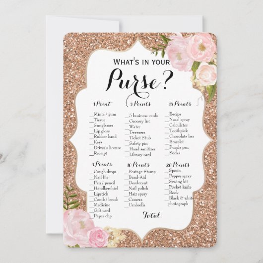 Dubbele kant - 2 Bruidsfeest Spelletjes Tas | Wens Kaart (Voorkant)