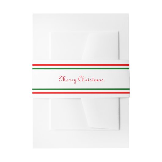 Dubbele kerstavond - Band uit België Uitnodigingen Wikkel (Voorkant Voorbeeld)