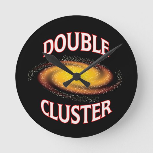 DUBBELE KLUSTER RONDE KLOK (Voorkant)