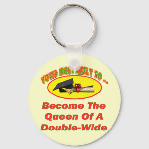 Dubbele koningin sleutelhanger
