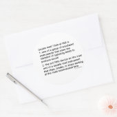 Dubbele leesdefinitie ronde sticker (Envelop)