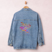Dubbele libellen spuiten denim jacket (Hangar)