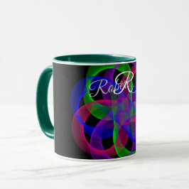 Dubbele Lus Mesh Geometrische Koffiemok Mok