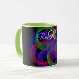 Dubbele Lus Mesh Geometrische Koffiemok Mok