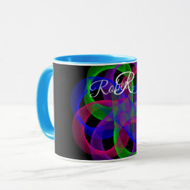 Dubbele Lus Mesh Geometrische Koffiemok Mok