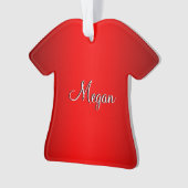 Dubbele naam rode gloed ornament (voorkant)