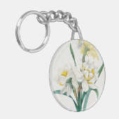 Dubbele narcis, Pierre-Joseph Redouté, 1827 Sleutelhanger (Voorkant Links)