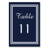 Dubbele Navy Trim - Tafel Kaart (Achterkant)