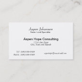 Dubbele oliepompeenheden visitekaartje (Achterkant)