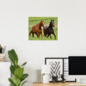 Dubbele paarden poster (Thuiskantoor)