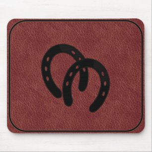 Dubbele paardenschoenen, GEPANDEERD MOUSEPAD Muismat