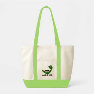 Dubbele Peapod bij twee jongens Tote Bag