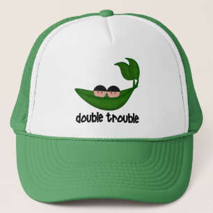 Dubbele Peapod bij twee jongens Trucker Pet