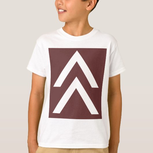 Dubbele pijl t-shirt (Voorkant)