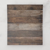 Dubbele plaatskaarten | Rustiek hout citroen bruil (Binnenkant ongevouwen)