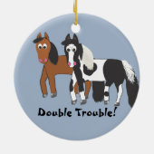 Dubbele problemen! keramisch ornament (Achterkant)