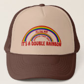 DUBBELE RAINBOW - ALLEMAAL DE MANIER! TRUCKER PET (Voorkant)